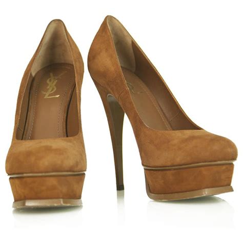 yves saint laurent pumps brown